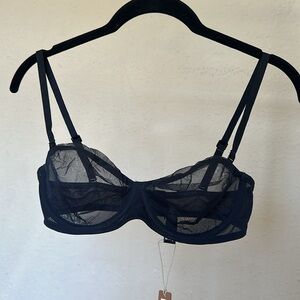 NWT Skims Ultra Fine Mesh‎ Strapless Bra BR-UWR-2209 Onyx Size 36B